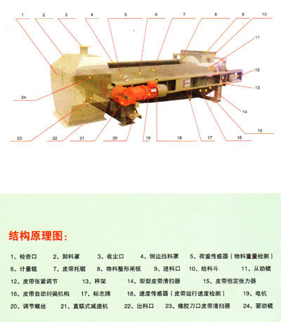 电子皮带秤结构图